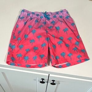 Pink and Blue Palm Tree Men's Shorts